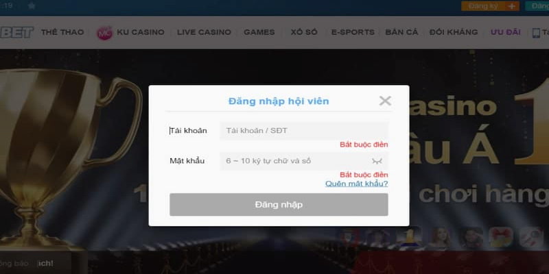 Đăng nhập kubet cần gì?